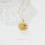 Star Circle Necklace, Silver or Gold Plated (15.5"+2") SHEMISLI - SN026