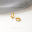 Single Stone Beaded Cartilage Hoops, Gold, Silver SHEMISLI SH444 - Shemisli Jewels