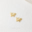 Butterfly Shape Hoop Earrings, Gold, Silver SHEMISLI SH464 - Shemisli Jewels