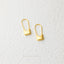 Lock Dangle Hoop Earrings, Gold, Silver SHEMISLI - SH473 - Shemisli Jewels