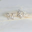 Butterfly Shape Hoop Earrings, Gold, Silver SHEMISLI SH464 - Shemisli Jewels