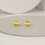Tiny Circle Studs Earrings, Gold, Silver SHEMISLI SS065 - Shemisli Jewels