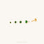 Tiny Emerald Gold Threadless Flat Back Earrings, Nose Stud, May Birthstone, 20,18,16ga, 5-10mm, Surgical Steel, SS507 SS508 SS509 SS510 - Shemisli Jewels