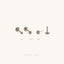 Tiny Ball Steel Threadless Flat Back Earrings, Nose Stud, 20,18,16ga, 5-10mm, Surgical Steel, SHEMISLI SS500, SS501, SS502 - Shemisli Jewels