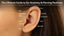  Gold flat back stud earring for cartilage helix piercing -Shemisli Jewels