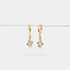 Serpent Dangle Hoop Earring, Snake Huggies, Unisex, Gold, Silver SHEMISLI - SH206 LR