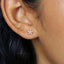 Tiny CZ Flower Studs Earrings, Gold, Silver SHEMISLI SS135 - Shemisli Jewels