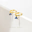 Clover Sapphire CZ Hoop, Unisex, Gold, Silver SHEMISLI SH357
