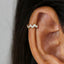 Zigzag CZ Cartilage Hoops, Gold, Silver SHEMISLI - SH063 - Shemisli Jewels