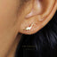 Tiny Dinosaur Stud Earrings, Gold, Silver SHEMISLI - SS122 LR - Shemisli Jewels