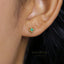 Tiny Beaded Stud, White, Emerald, Turquoise, Sapphire, Black, Opal, Unisex, Gold, Silver SHEMISLI SS297, SS024, SS298, SS299, SS300, SS301