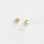 Moon and Star Earrings, Mismatched Celestial Studs, Starburst CZ Studs, Mini Studs, Unisex, Gold, Silver SS037 - Shemisli Jewels