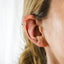 4 Leaf Clover CZ Helix Hoops, Gold, Silver SHEMISLI SH102 - Shemisli Jewels