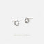 Tiny Flower Wreath Studs Earrings, Gold, Silver SHEMISLI - SS371 - Shemisli Jewels