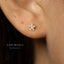 Tiny Star Stone Studs Earrings, Celestial Earrings, Gold, Silver SHEMISLI SS442 - Shemisli Jewels