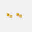 Tiny Cube Studs Earring, Unisex, Gold, Silver, With Screw Cube End Back SHEMISLI - SS661