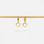 Heart Shaped Mother of Pearl Drop Hoop Earrings, Huggies, Gold, Silver SHEMISLI - SH205 - Shemisli Jewels