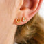 Triple Circle Studs Earrings, Gold, Silver SHEMISLI SS075 - Shemisli Jewels