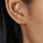 Pretzel CZ Studs Earrings, Gold, Silver SHEMISLI SS057 - Shemisli Jewels