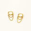 Dangle Chain Hoop Earrings, Huggies, Gold, Silver SHEMISLI - SH118 - Shemisli Jewels