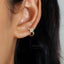 Evil Eye CZ Hoop, Unisex, Gold, Silver SHEMISLI SH089