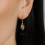 Serpent Dangle Hoop Earrings, Slithering Snake Huggies, Gold, Silver SHEMISLI - SH253 LR - Shemisli Jewels