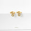 Tiny Sun Drop Hoop Earrings, Huggies, Unisex, Gold, Silver SHEMISLI SH644