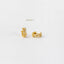 Leaf CZ Hoop Earrings, Olive Leaf Huggies, Gold, Silver SHEMISLI - SH104 - Shemisli Jewels