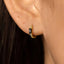 Black Baguette CZ Hoop, Unisex, Gold, Silver SHEMISLI - SH354