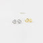 Pretzel CZ Studs Earrings, Gold, Silver SHEMISLI SS057 - Shemisli Jewels