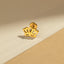 Tiny Open Lotus Threadless Flat Back Earring, 20,18,16ga, 5-10mm Unisex, Surgical Steel SHEMISLI SS913