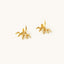 Claw Shape Ear Jackets Earrings, Gold, Silver SHEMISLI - SJ006 - Shemisli Jewels