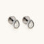 Tiny Teardrop White Stone Threadless Flat Back Earrings, Nose Stud, 20,18,16ga, 5-10mm Surgical Steel SHEMISLI SS594