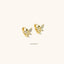 Butterfly CZ Helix Hoops, Gold, Silver SHEMISLI SH105 - Shemisli Jewels