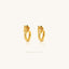 Serpent Hoop Earrings, Snake Huggies, King Cobra Jewelry, Gold, Silver SHEMISLI - SH293