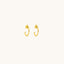 Tiny Mismatched Moon and Star Jackets Earrings, Gold Silver SHEMISLI - SJ009 NOBKG - Shemisli Jewels