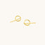 Circle Drop Bar Ear Jacket, Gold, Silver SHEMISLI - SJ025 - Shemisli Jewels