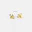 Bee CZ Studs Earrings, Gold, Silver SHEMISLI - SS044 Butterfly End, SS361 Screw Ball End (Type A) - Shemisli Jewels