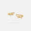 Leaf Climber Earrings, Leaf Jewelry, Gold, Silver SHEMISLI - SS309 NOBKG LR - Shemisli Jewels