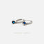 CZ Hoop Earrings, Huggies, White Stone, Emerald, Turquoise, Sapphire, Black Stone, Gold, Silver SHEMISLI SH300, SH258, SH301, SH302, SH202 - Shemisli Jewels