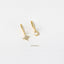 Mismatched Star Moon Hoop Earrings, Pave CZ Drop Huggies, Gold, Silver SHEMISLI - SH115 - Shemisli Jewels