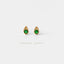 Tiny Emerald Teardrop Studs, Green Stone Earrings, May Birthstone Studs, Gold, Silver SHEMISLI - SS141 - Shemisli Jewels