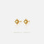 Opal Star Stud Earrings with Butterfly Backing, Gold, Silver SHEMISLI - SS203 - Shemisli Jewels