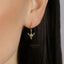 Baphomet Satanic Goat Head Hoop Earrings, Satan Huggies, Gold, Silver SHEMISLI - SH259 - Shemisli Jewels