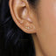 Tiny Leaf Stud Earrings, Gold, Silver SHEMISLI SS083 LR - Shemisli Jewels