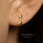 Tiny Giraffe Stud Earrings, Gold, Silver SHEMISLI - SS106 LR - Shemisli Jewels