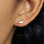 Tiny Dinosaur Stud Earrings, Gold, Silver SHEMISLI - SS122 LR - Shemisli Jewels