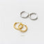 Twisted Wire Hoops, Cable Hoop Earrings, Rope Huggies, Gold, Silver SHEMISLI SH034