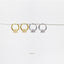 CZ Drop Hoop Earrings, Huggies, Unisex, Gold, Silver SHEMISLI SH080