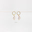 Baroque Pearl Drop Hoop Earrings, Huggies, Unisex, Gold, Silver SHEMISLI - SH123